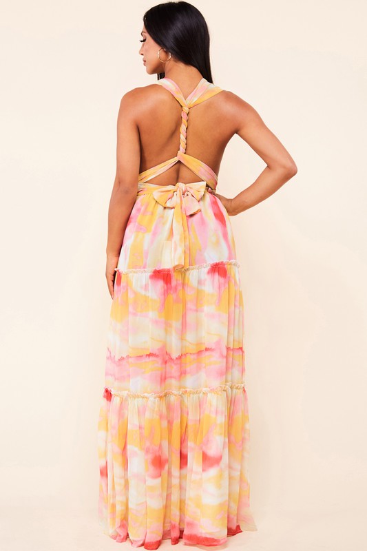 bali ruffle maxi dress BALI SUNSET MAXI – Sweet Peach Boutique