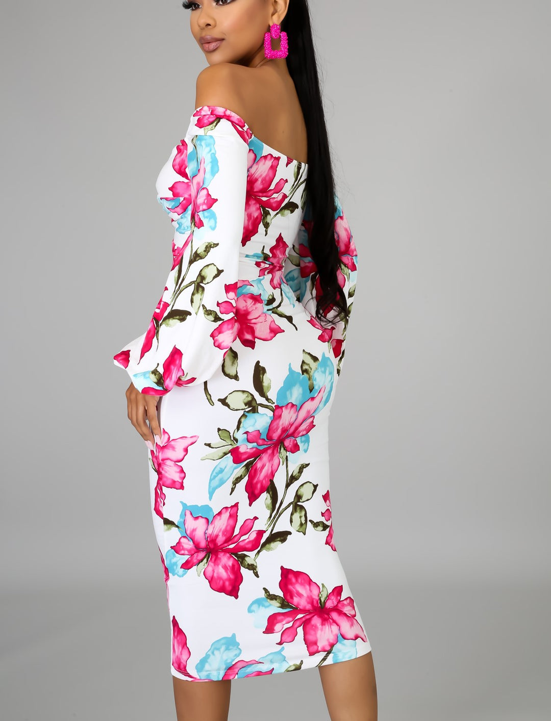 knee length dresses for ladies Blossom Midi Dress main image 0