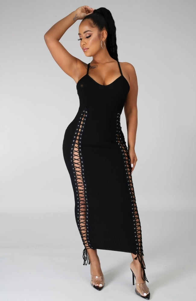 LACE ME UP MIDI DRESS – Sweet Peach Boutique