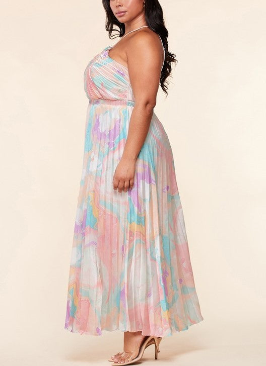MALIA PASTEL MAXI - CURVY Sweet Peach Boutique MALIA PASTEL MAXI - CURVY Sweet Peach Boutique