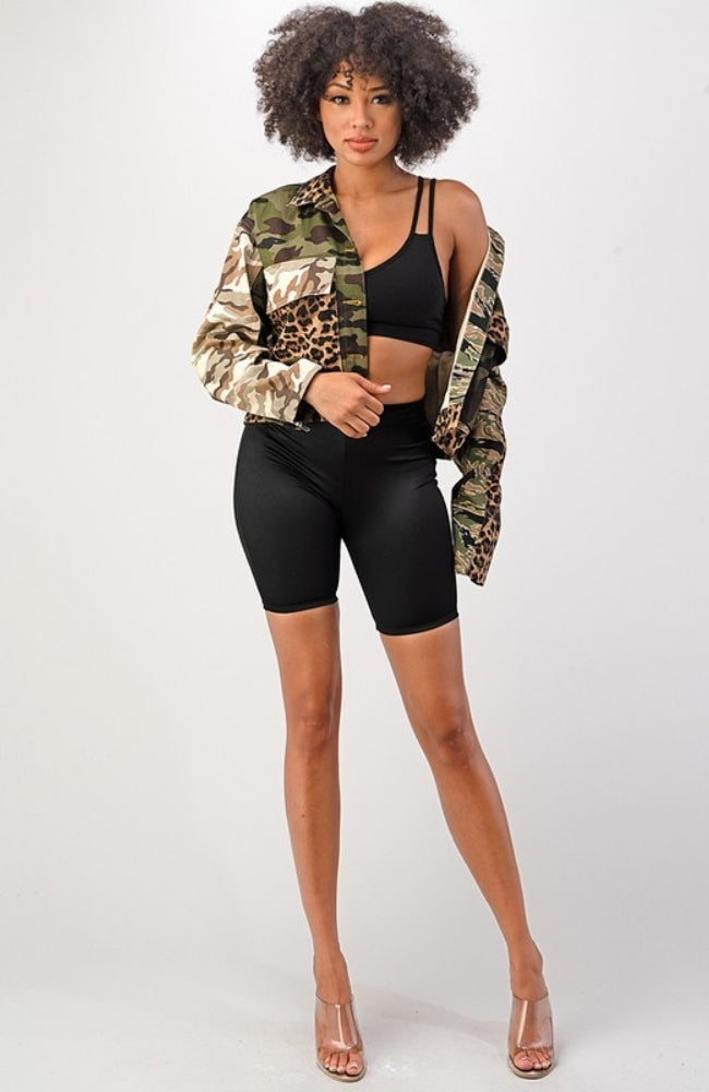SAFARI CAMO CANVAS JACKET - Main Image